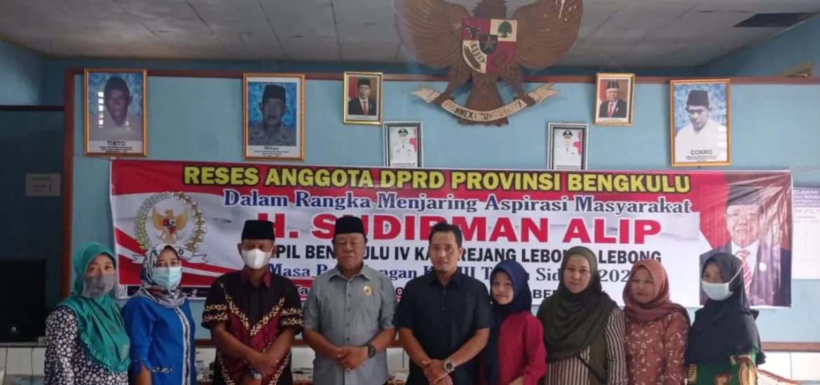 Anggota DPRD provinsi Bengkulu, H.Sudirman Alip menggelar reses di daearah pemilihan empat (Dapil IV) Kabupaten rejang lebong dan kabupaten Lebong masa sidang kedua (II) tahun 2022. (TA/Indoraja)