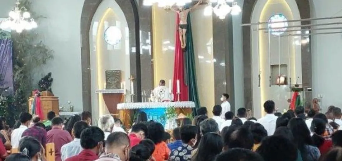 Perayaan Natal 2024 di Bengkulu, Selasa 24/12/2024 (Foto:Hanny)/Indonesiaraja.com