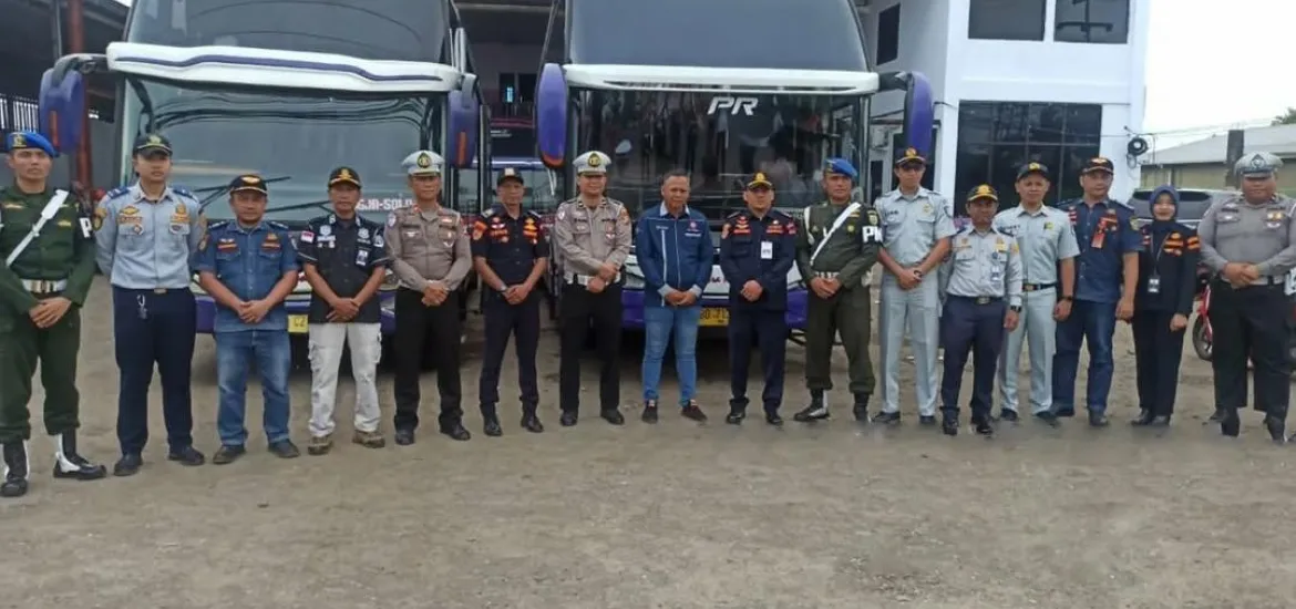 Polresta Bengkulu bersama instansi terkait melaksanakan inspeksi keselamatan Lalu Lintas dan Angkutan Jalan di Bengkulu, Rabu 11/12/2024 (Foto:Hanny)