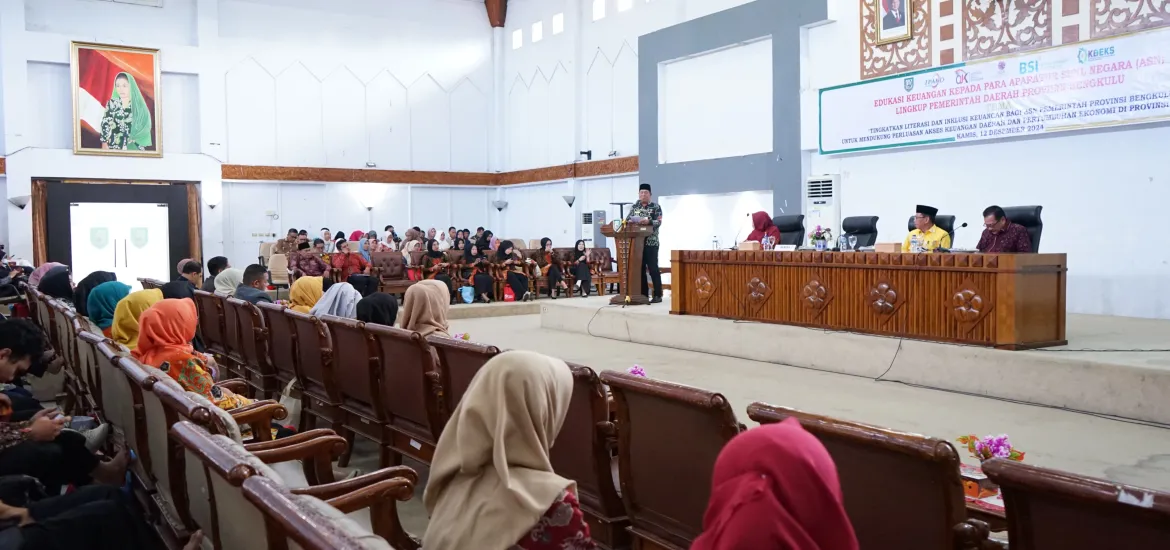 Pemerintah Provinsi Bengkulu mengadakan acara Edukasi Keuangan bagi Aparatur Sipil Negara, Kamis 12/12/2024 (Foto:Hanny)