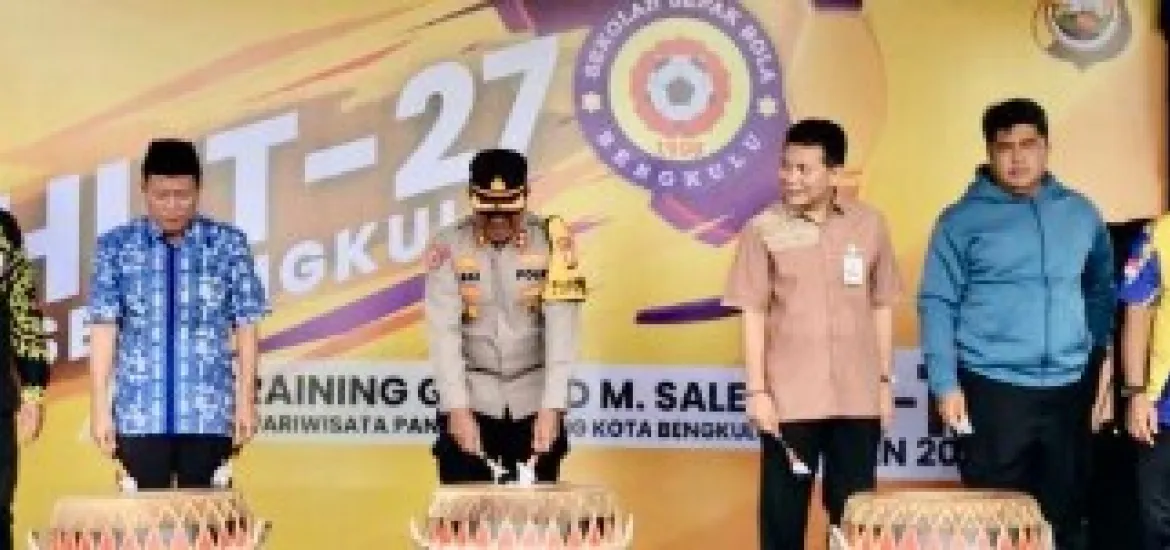 Sekolah Sepak Bola (SSB) Kota Bengkulu merayakan Hari Ulang Tahunnya yang ke-27, Kamis 09/01/2025 (Foto:Hanny)/Indonesiaraja.com