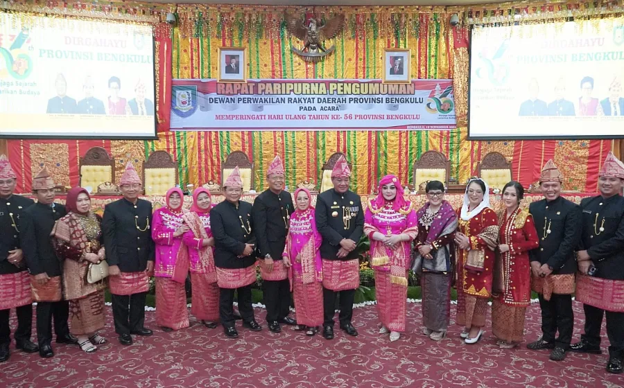 Rapat Paripurna ke-2 dengan agenda memperingati Hari Ulang Tahun (HUT) ke-56 Provinsi Bengkulu, Senin 18/11/24 (Foto:Hanny)