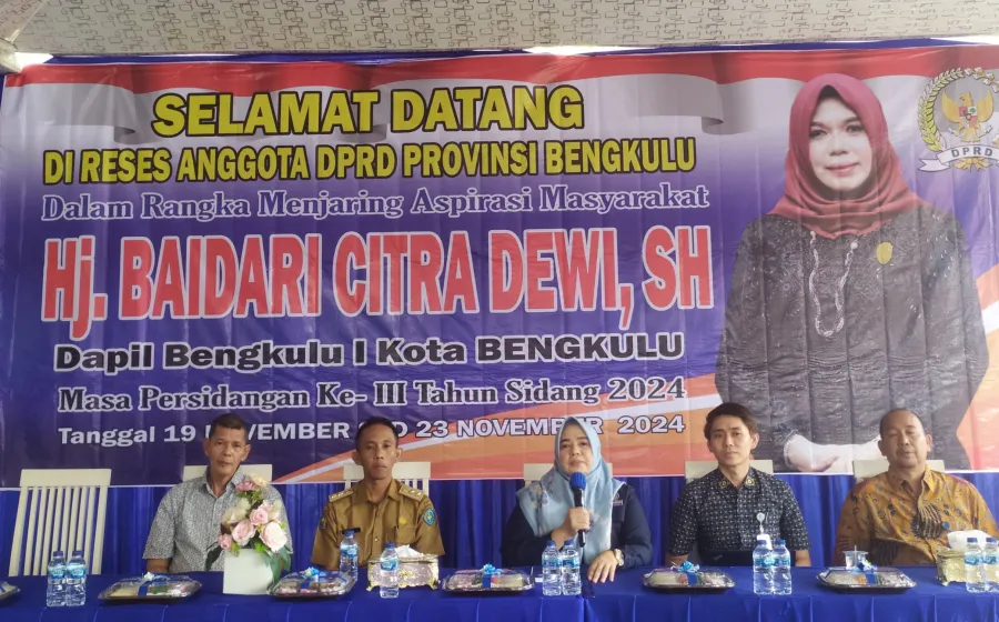 Anggota DPRD Provinsi Bengkulu, Hj. Baidari Citra Dewi, S.H, Selasa 19/11/24 (Foto:Hanny)